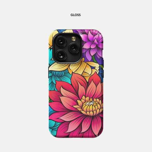 iPhone 15 Pro Tough Case - Bright Daisy