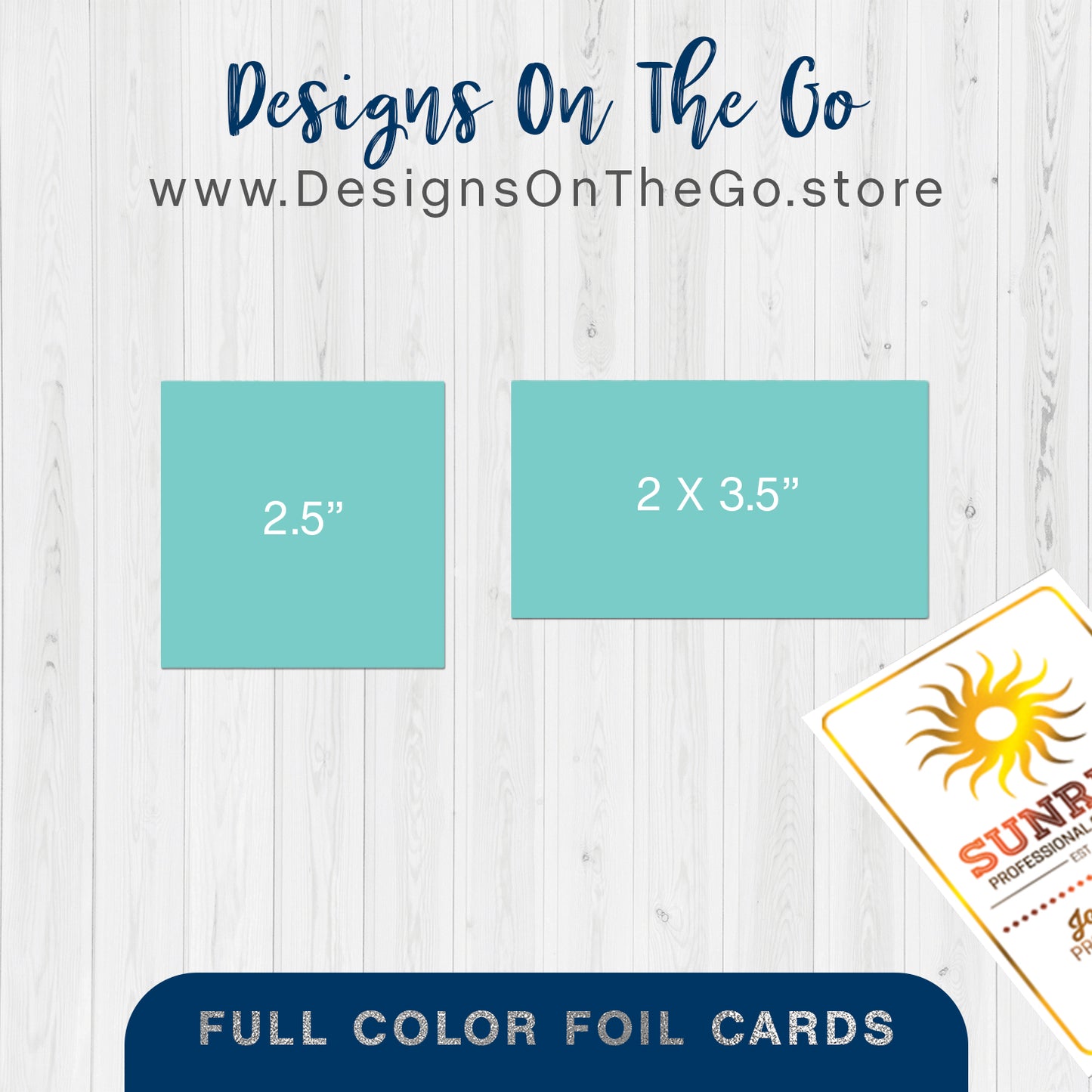Full Color Foil Cards