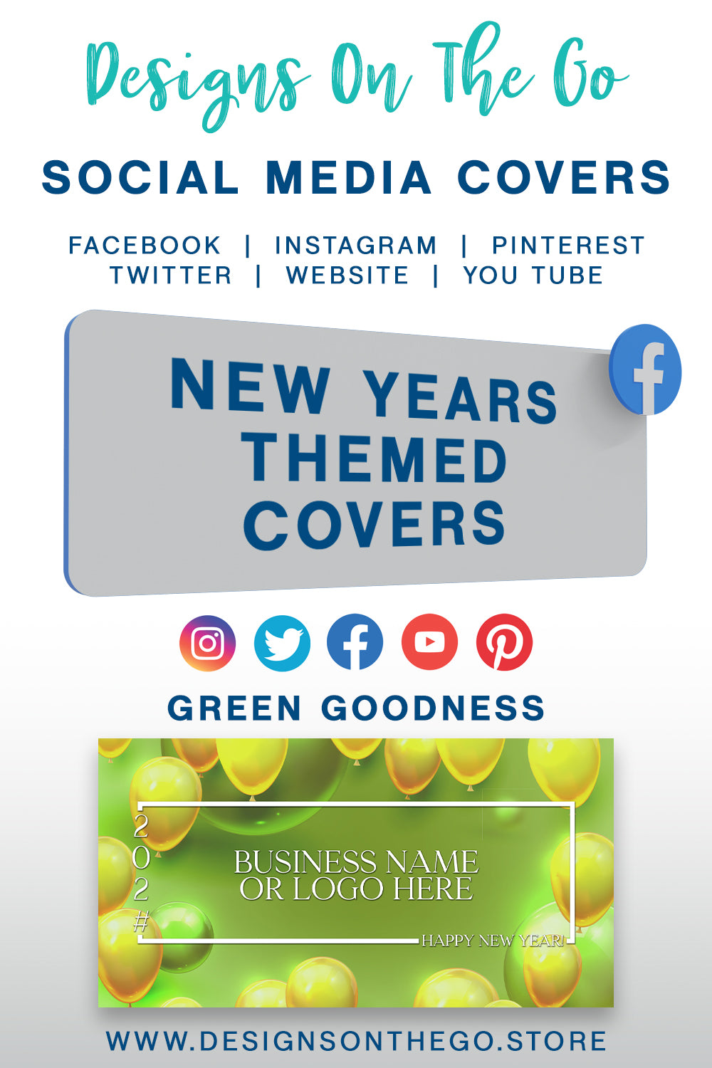 New Years Themed Social Media Covers