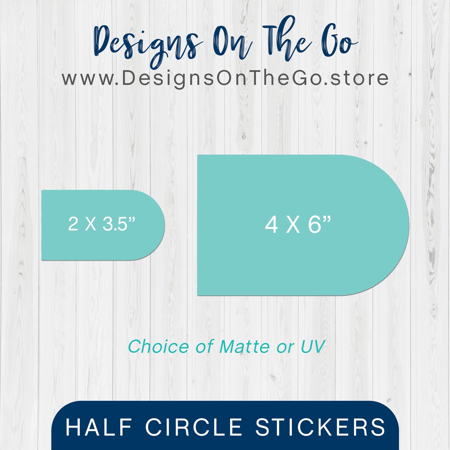 Half Circle Stickers