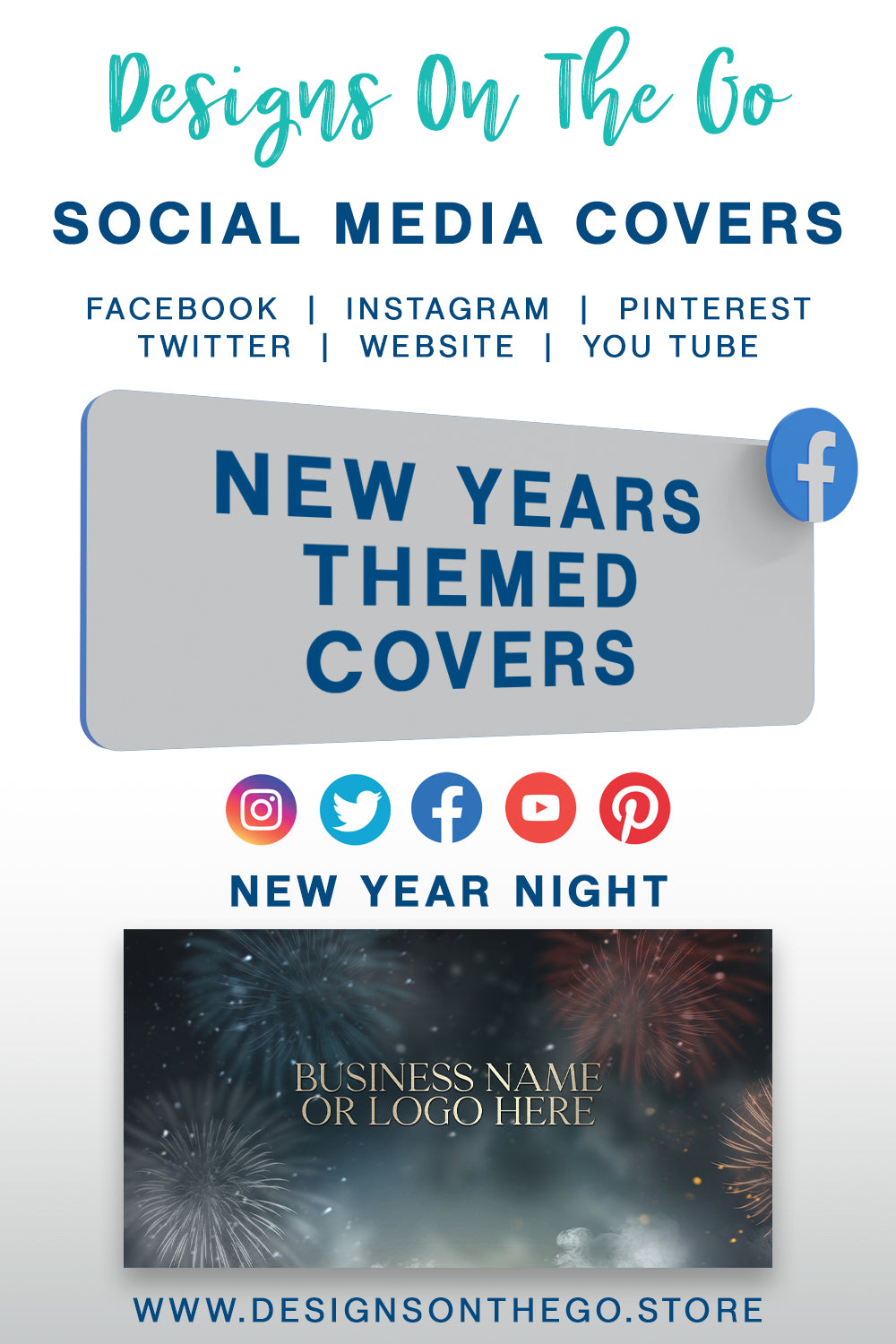 New Years Themed Social Media Covers