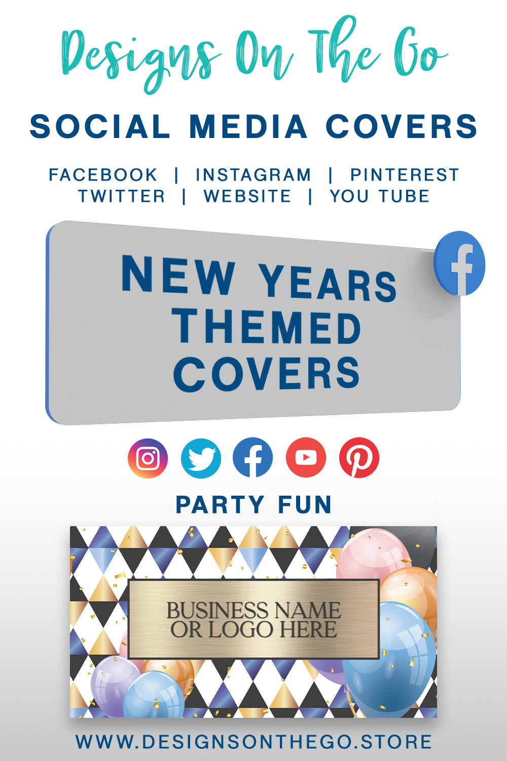 New Years Themed Social Media Covers