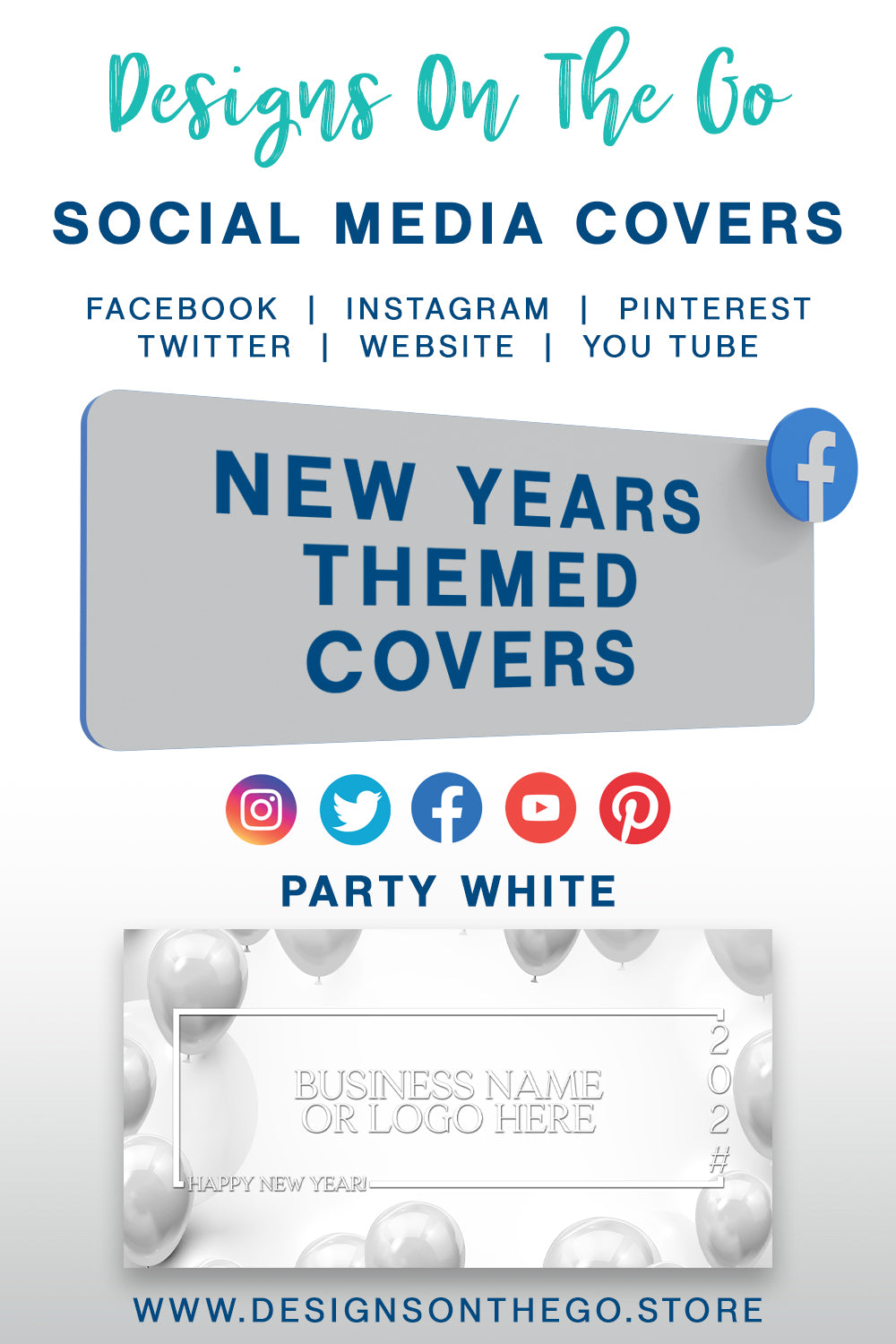 New Years Themed Social Media Covers