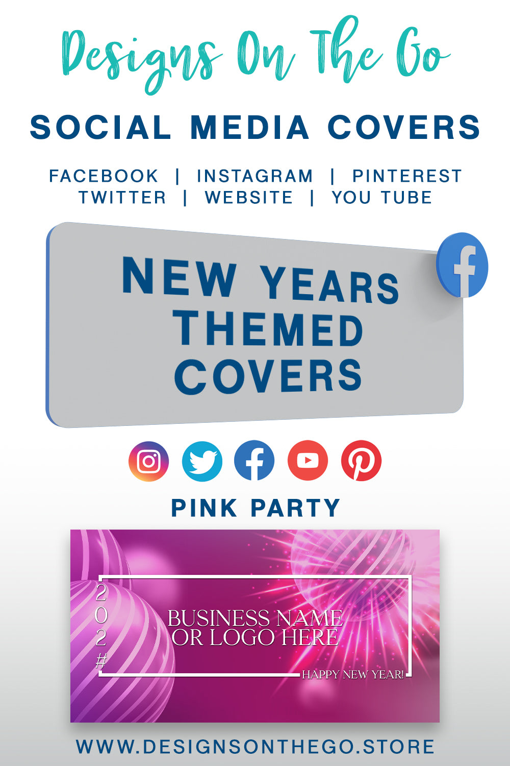 New Years Themed Social Media Covers