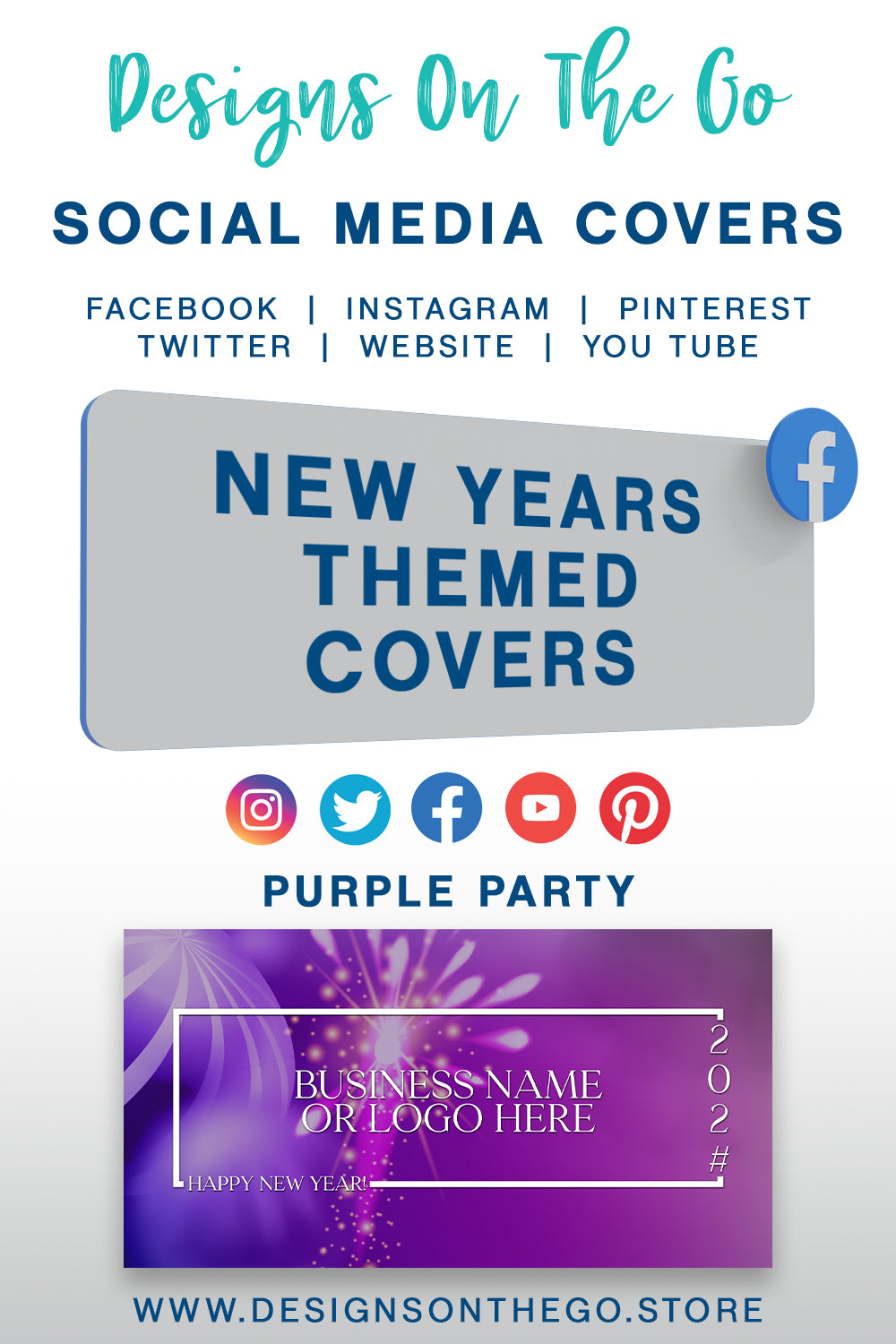 New Years Themed Social Media Covers