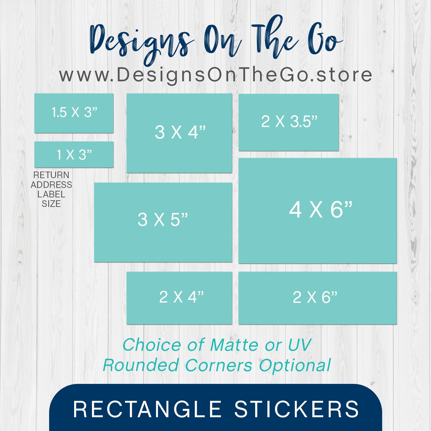 Rectangle Stickers – Designs On The Go