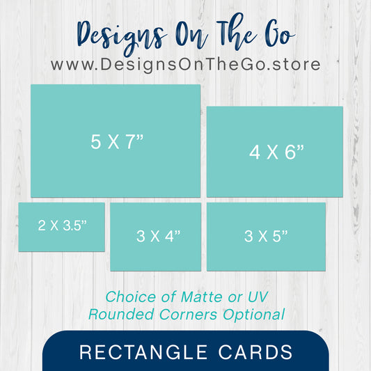 Rectangular Card Diagram Cards – Designs On The Go