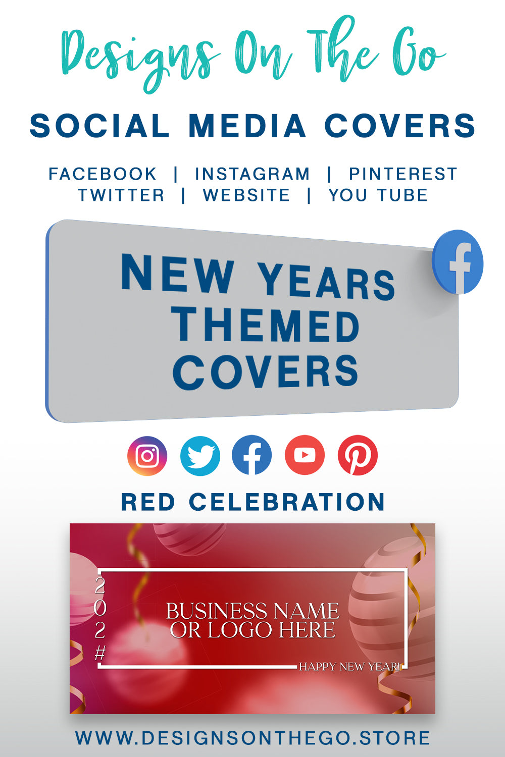 New Years Themed Social Media Covers