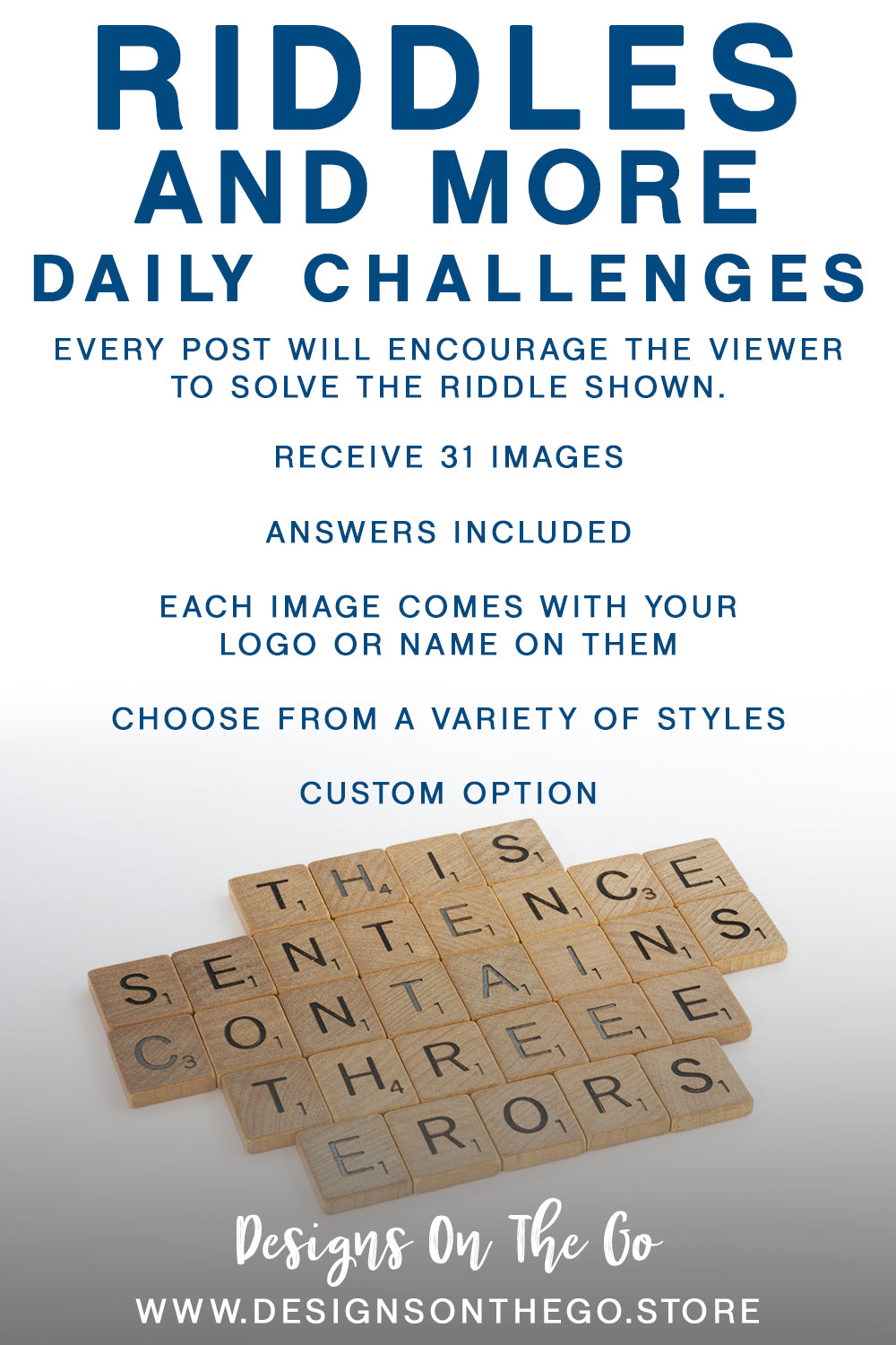 Riddles and More Daily Challenges – Designs On The Go