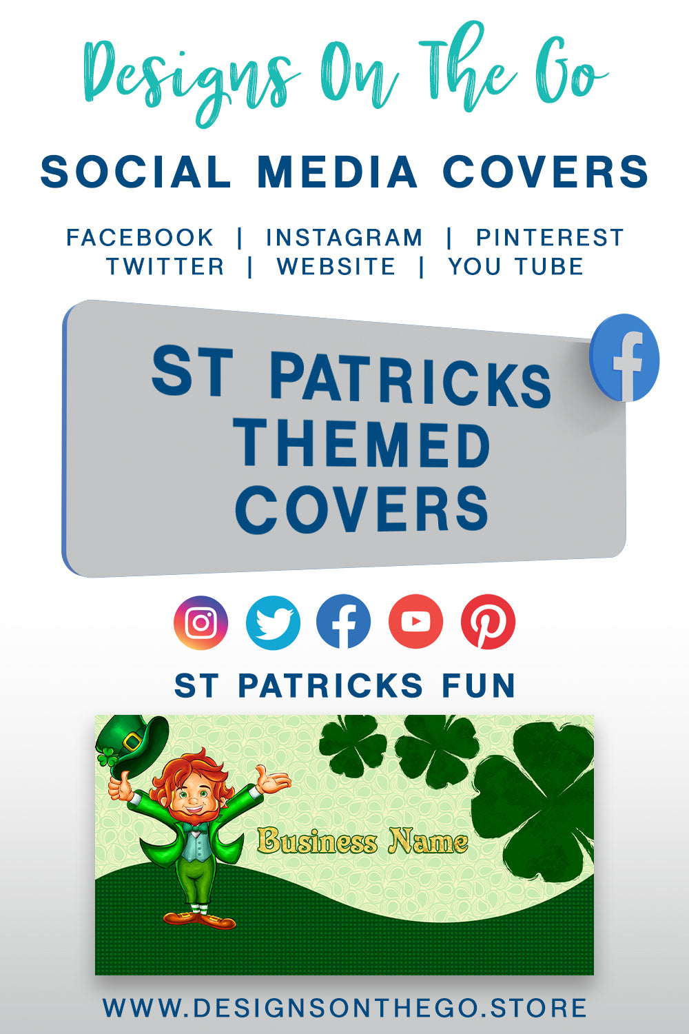St Patricks Themed Social Media Covers