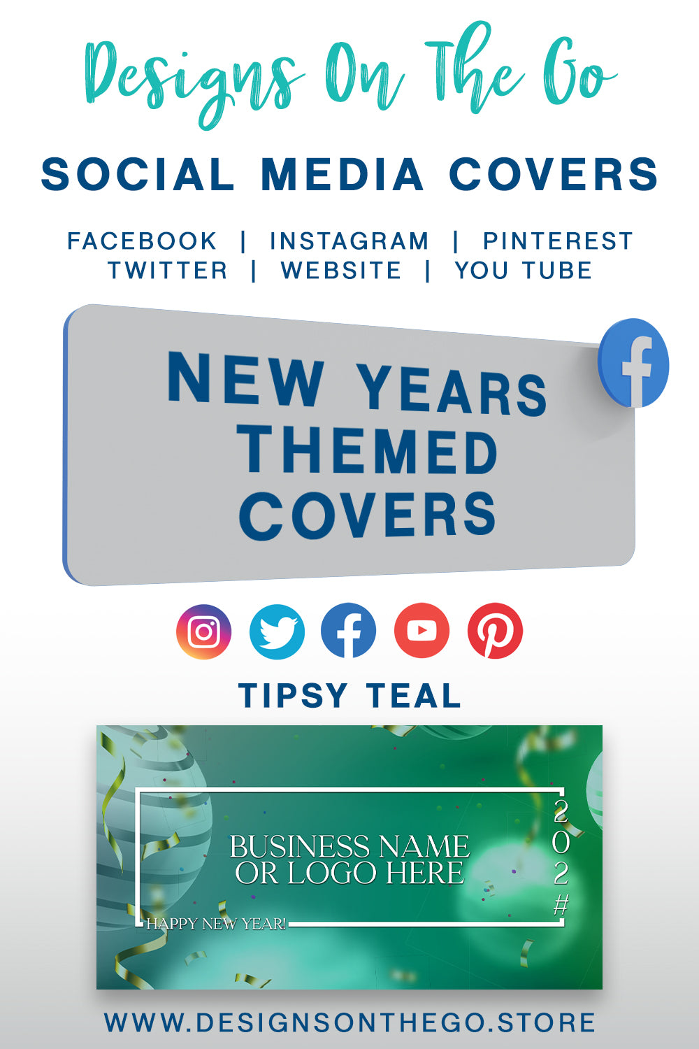 New Years Themed Social Media Covers