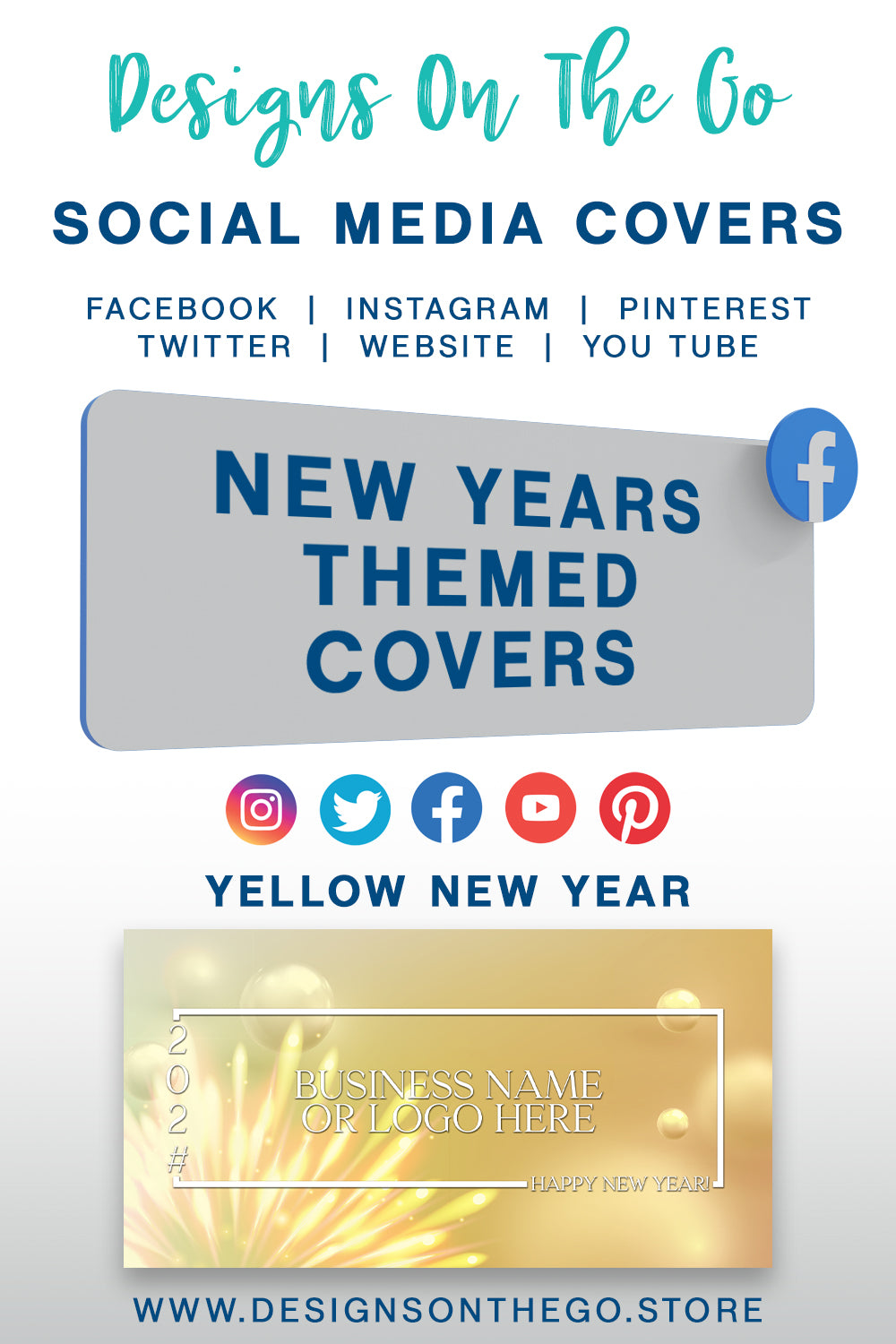 New Years Themed Social Media Covers